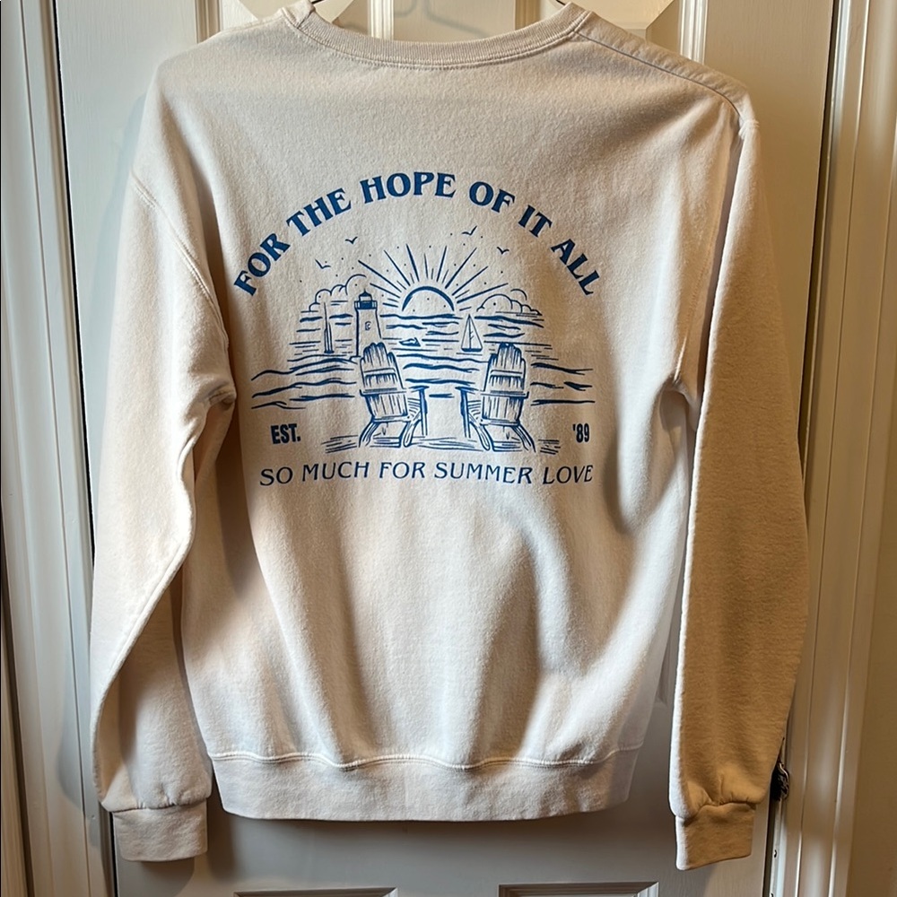 Taylor Swift crew neck “August” Sweatshirt - oversized adult small